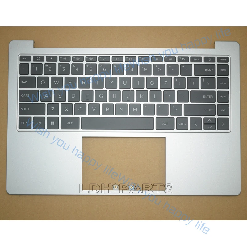 

L... New For HP 14-EM 14-EP 240 245 G10 Palmrest Upper Case US Backlit Keyboard
