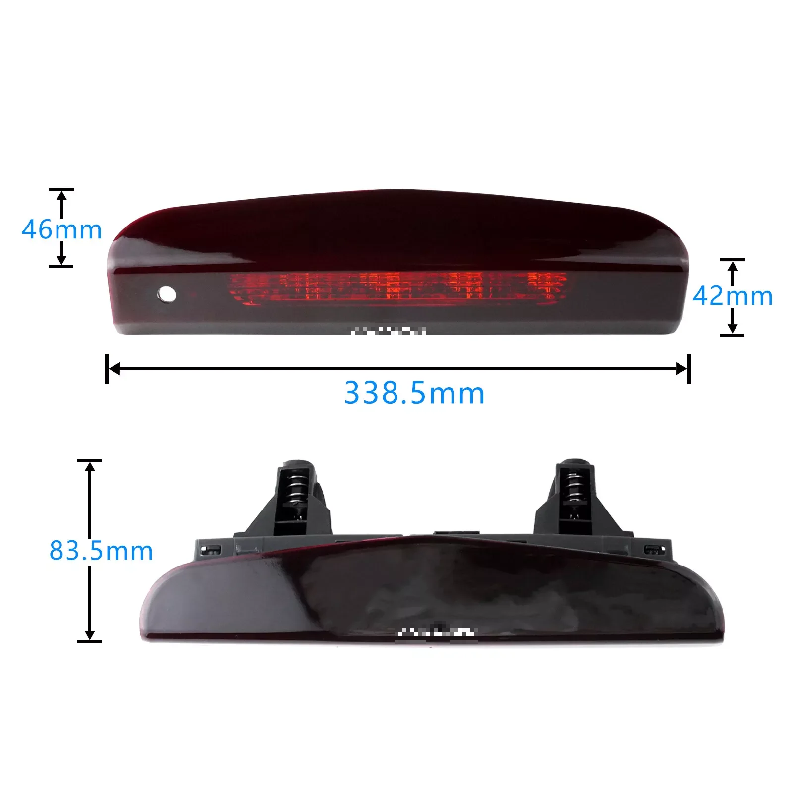 1pc Car Rear High Level 3rd Tailgate Brake Light For Opel Vauxhall Corsa D S07 5-Door Version OEM13188045 Car Accessories