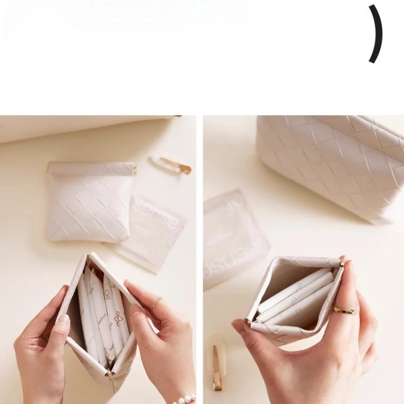 Cosmetic Bag Women2024New High-End Portable Travel Mini Portable Makeup Bag Lipstick Storage Bag Storage Small Bag