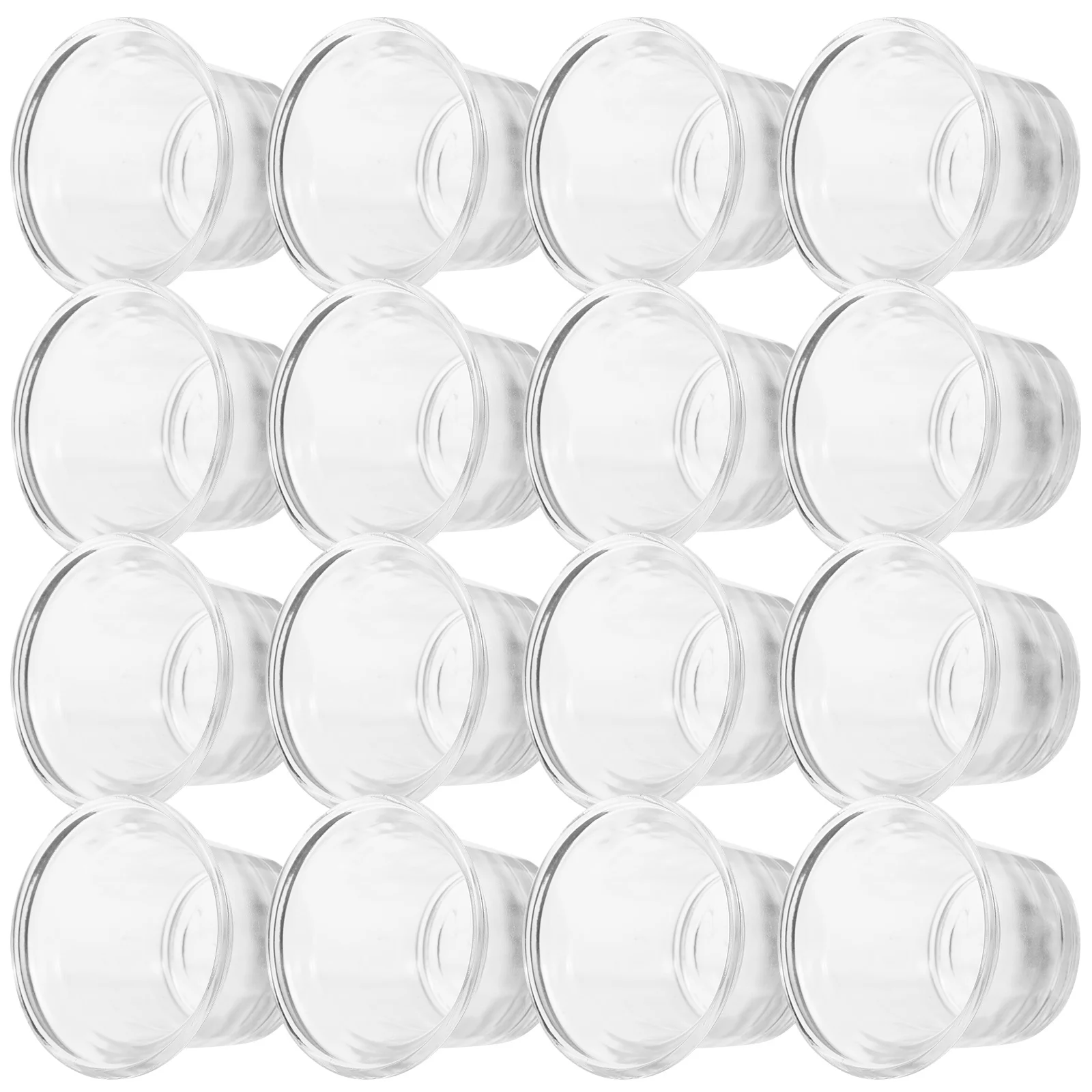 

12 Pcs Tea Light Holder Lights Candles Holders Cups Clear Glass Tealight Votive