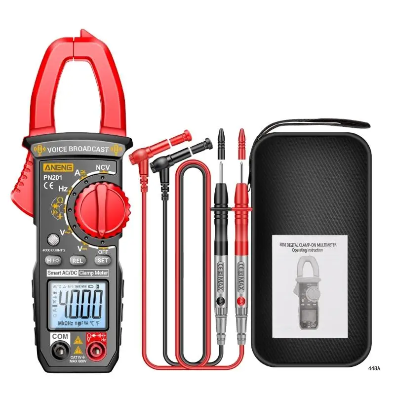 

Intelligent Voice Reporting Multimeter Clamp Meter for Voltage Current Resistance Measurement Electricians Maintenance