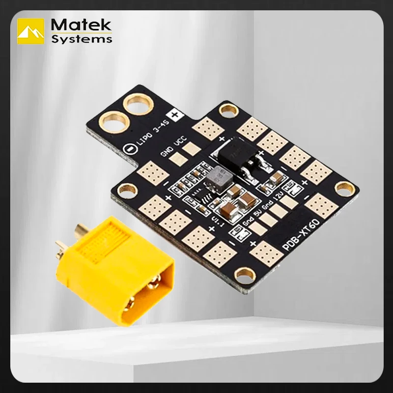 

Распределительный модуль Matek Systems 3A PDB XT60 с двойным BEC 5 В/12 В для дрона FPV