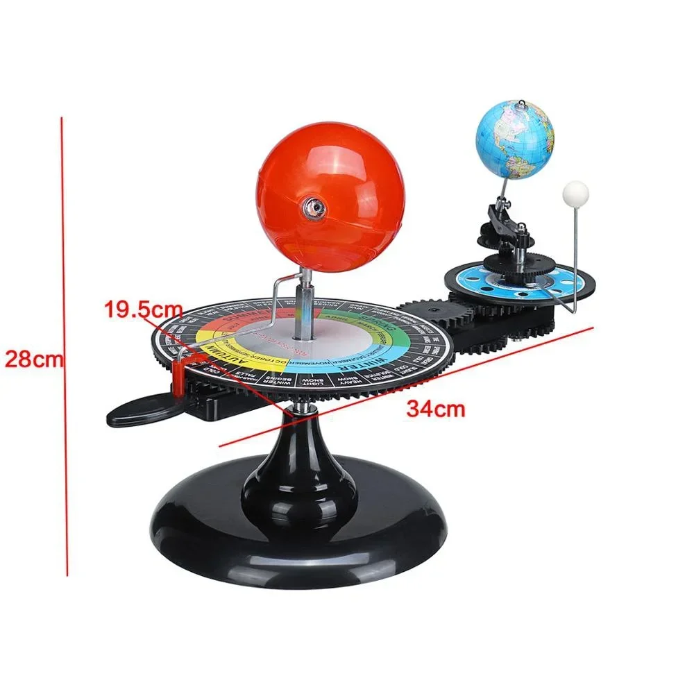 Solar System Model DIY Globe Earth Sun Moon Orbital Planetarium Educational for Child Kid Toy Astronomy Science Kit Teaching