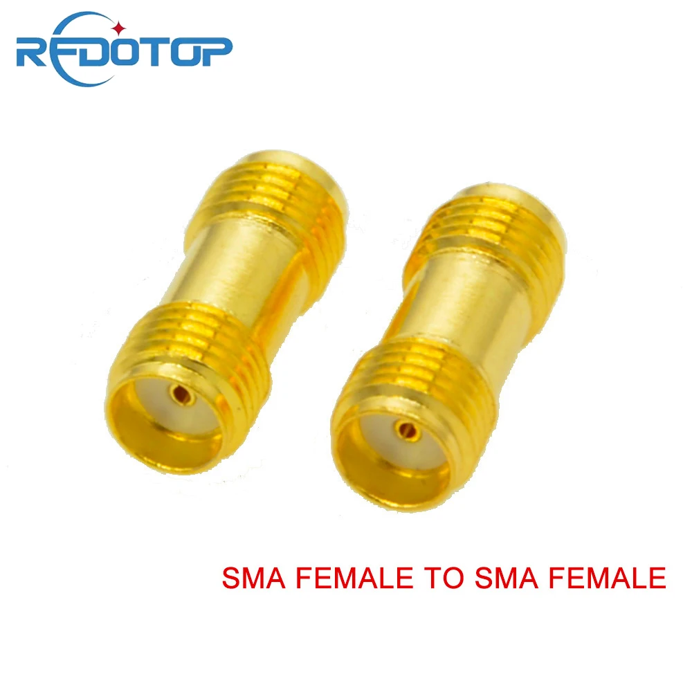 

100PCS/lot SMA Female to SMA Female Jack Straight Connector for Wifi Raido Antenna SMA-K(K) RF Coaxial Adapter Wholesales