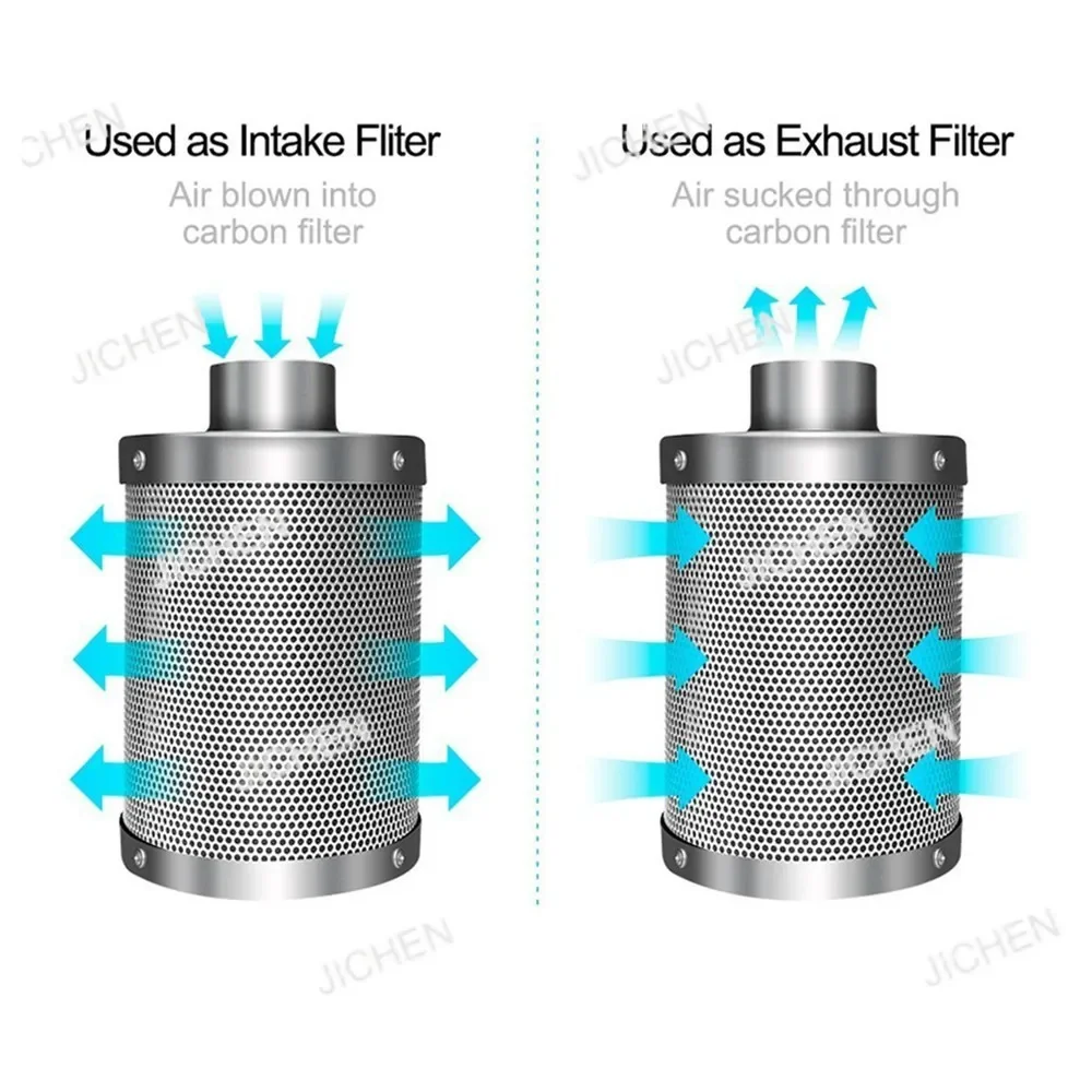 

ZJC Activated Carbon Air Filter Hydroponic Plant Tent Cartridge Activated Carbon Air Filter