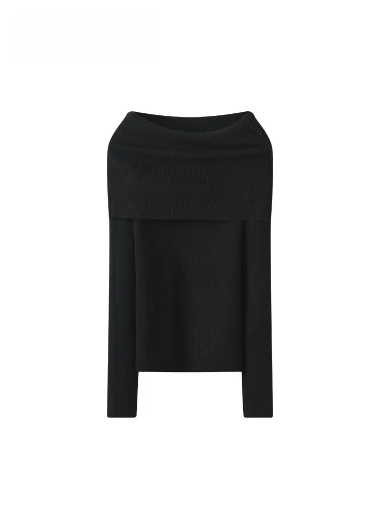 

CaraCLUB Large Size One oulder Long Sve Knitted Sweater Women's Casual Faionable plus Size Autumn Winter New Sle