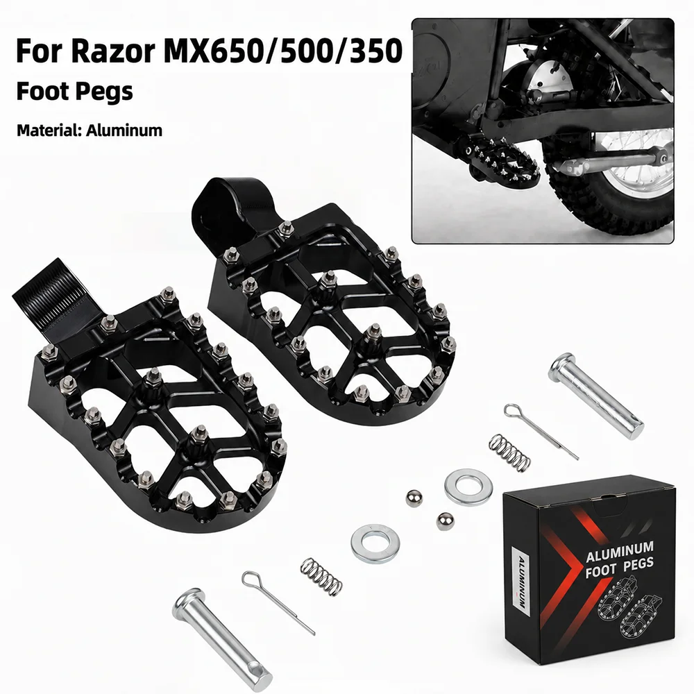 For MX350/MX400/MX650/SX500 Foot Pegs Pedal Footrests E-Bikes Motorcycles Accessories Electric Dirt Bikes Anti‑Slip Replacement