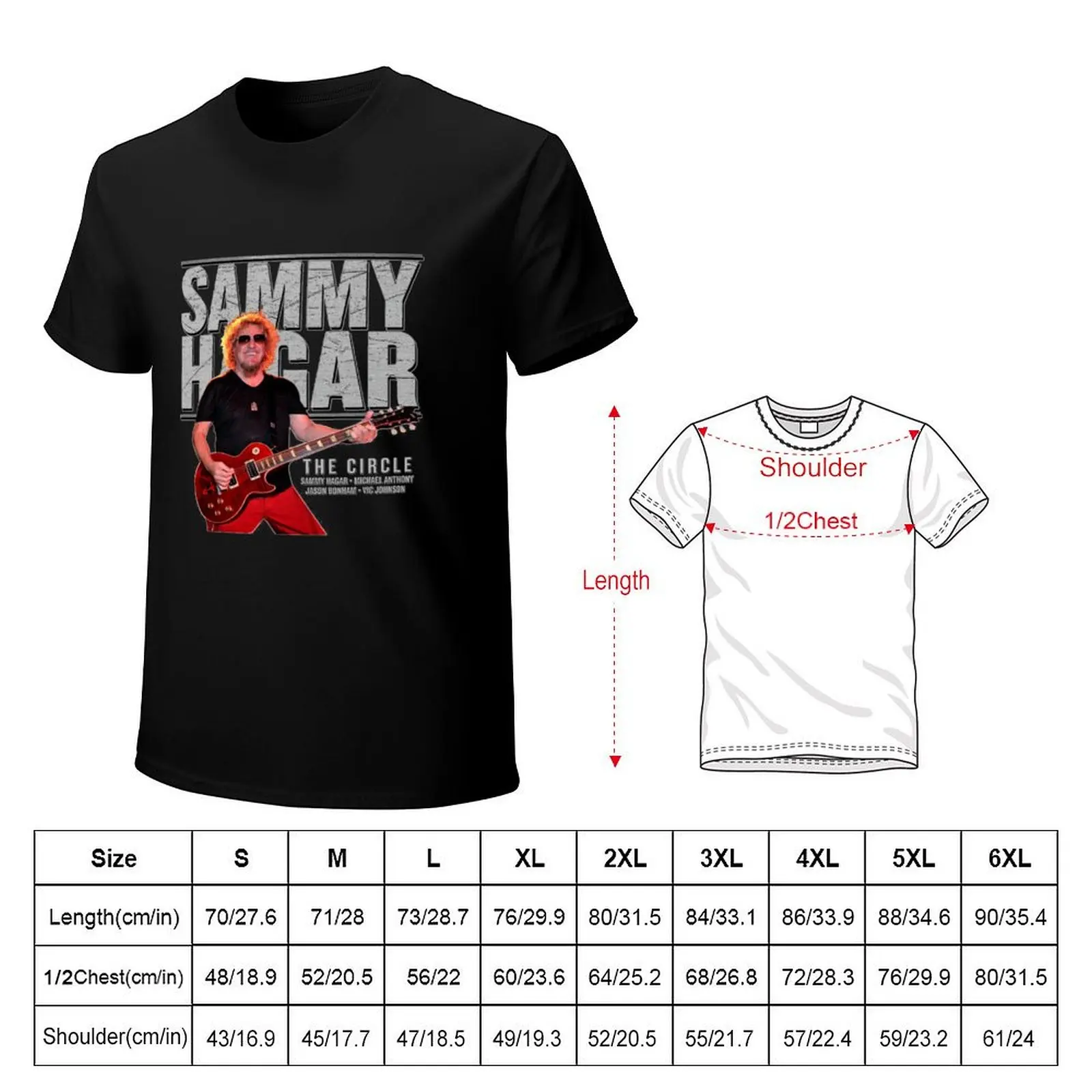 sammy hagar summer tour 2017 T-Shirt plain designer shirts basketball graphic tees mens clothing