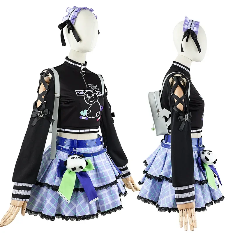 Костюм сценический цветной в ночном шнуре 25:00, с принтом Shinonome Ena