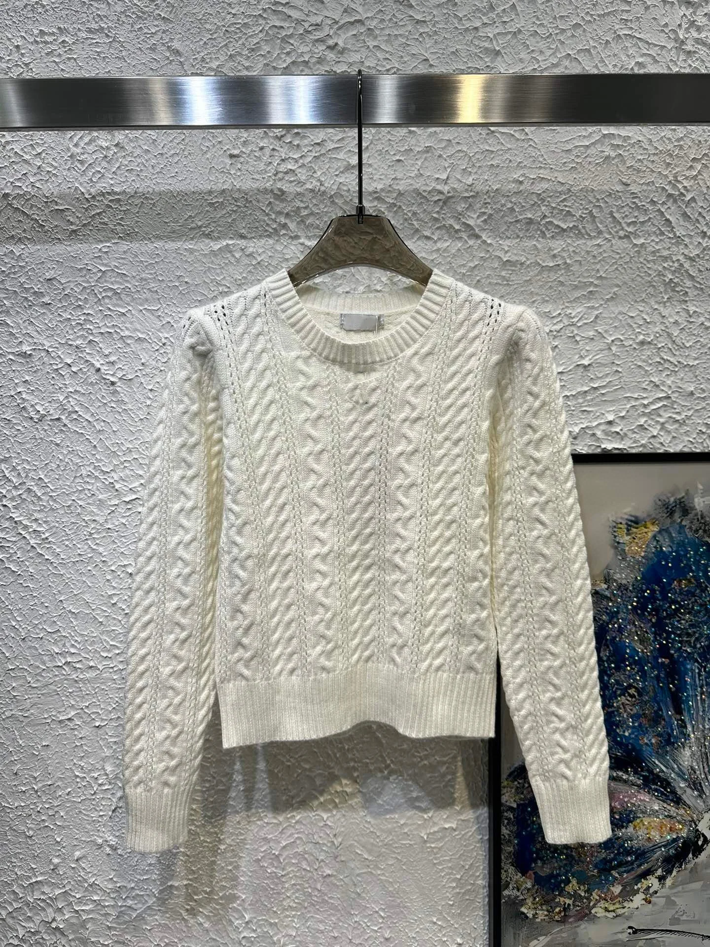 

Autumn Winter Women's O Neck Slim Fit Versatile Sweater Casual Loose Knitted Long Sleeve Twist Pullovers Knitwear Jumper F698