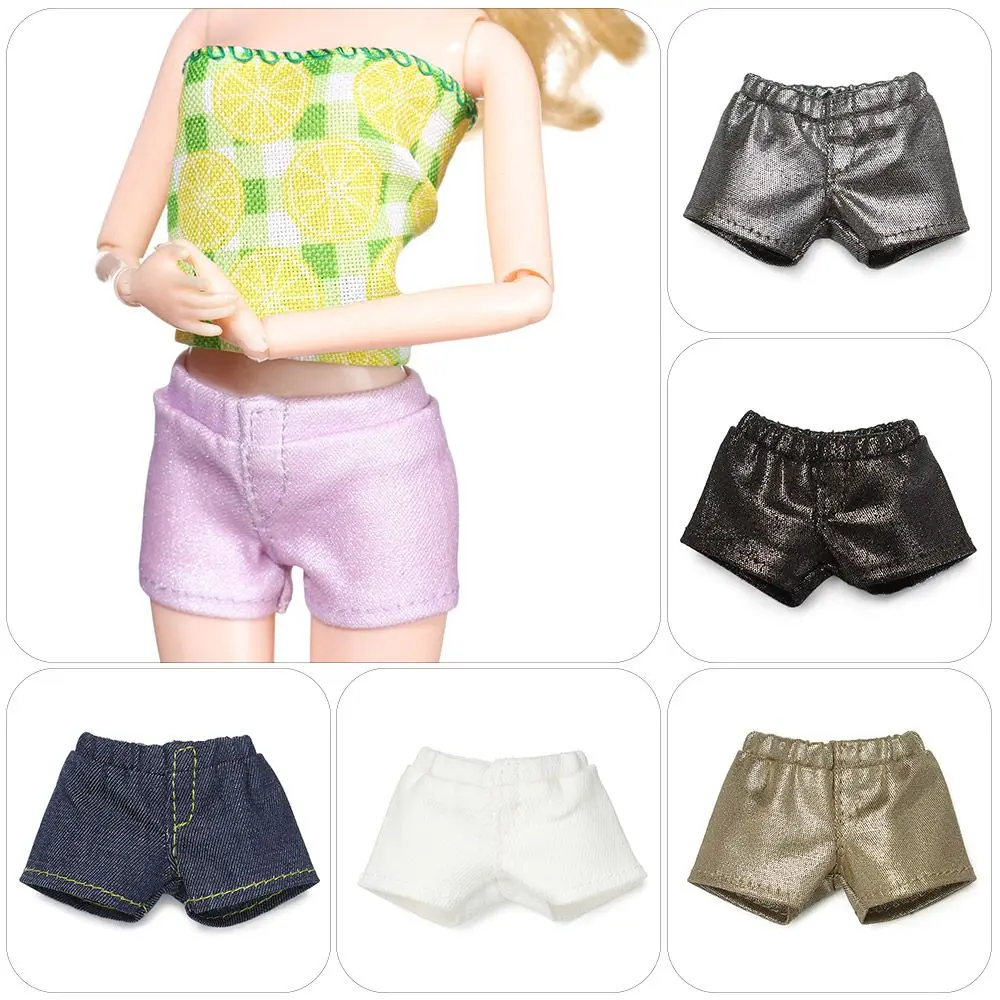 High quality 20 Styles PU Leather Bottom Pants Doll Clothes Dolls Accessories Elastic Shorts