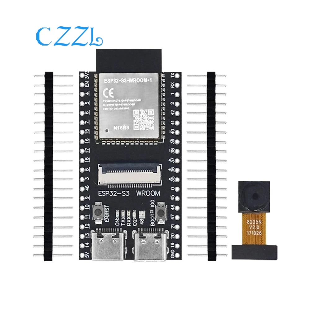 ESP32-S3 WROOM N16R8 CAM Development Board WiFi+Bluetooth Module OV2640/5640 Camera