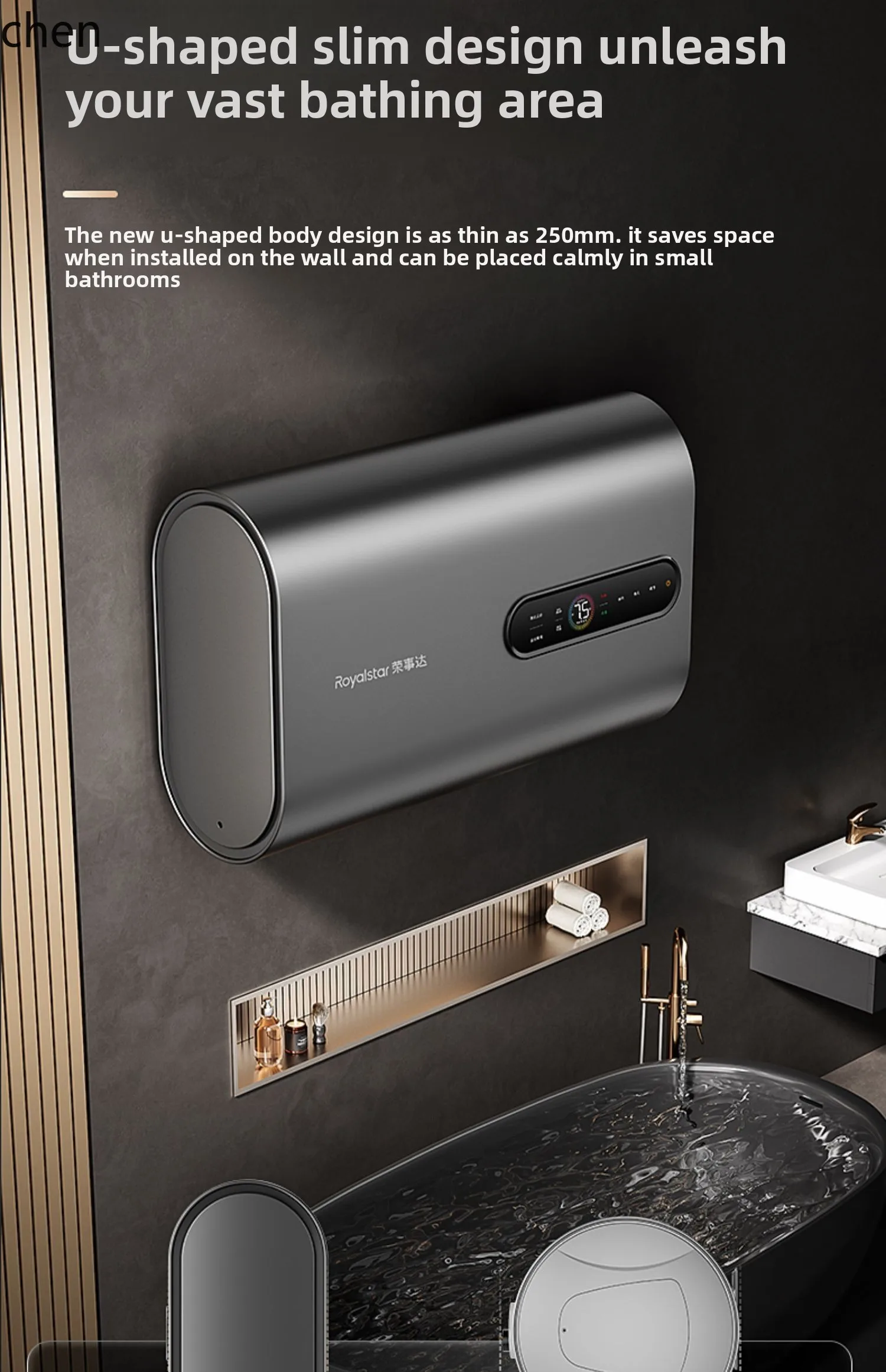 ZMLiscaldatore d'acqua di grande capacità di prima classe, efficienza energetica, riscaldamento rapido domestico, stoccaggio dell'acqua, riscaldamento rapido, secchio piatto