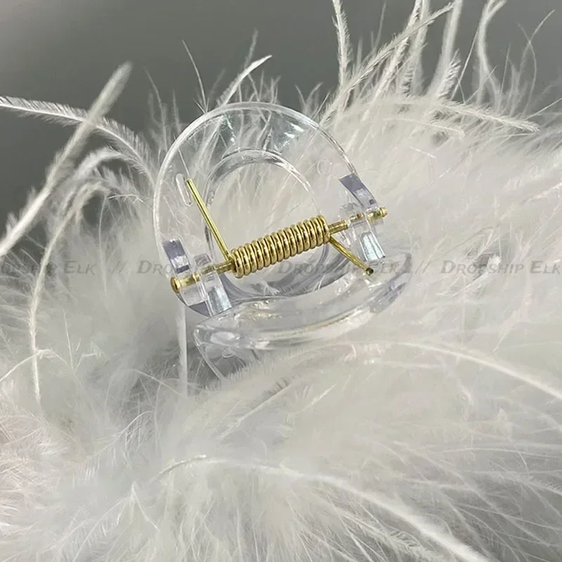 Super fada pena garra de cabelo macio pelúcia tubarão clipe senhoras caranguejo grampo de cabelo volta cabeça presilhas novo rabo de cavalo acessórios para o cabelo