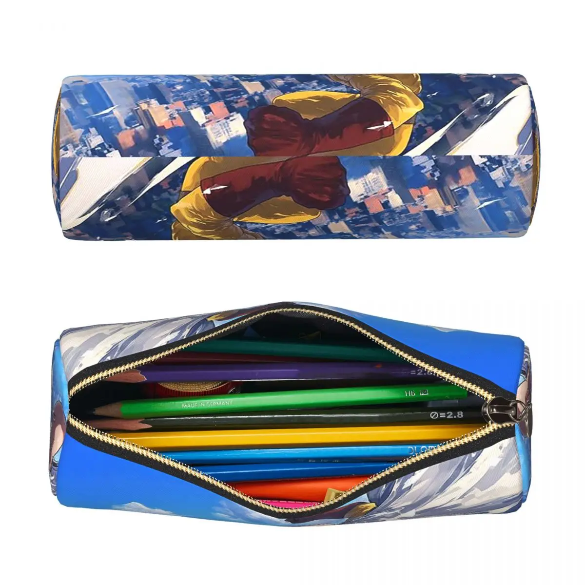 Anime One Punch Man Pencil Case for Studen School Pen Box Pencil Bag Stationery Supplies Pen Holder Bag