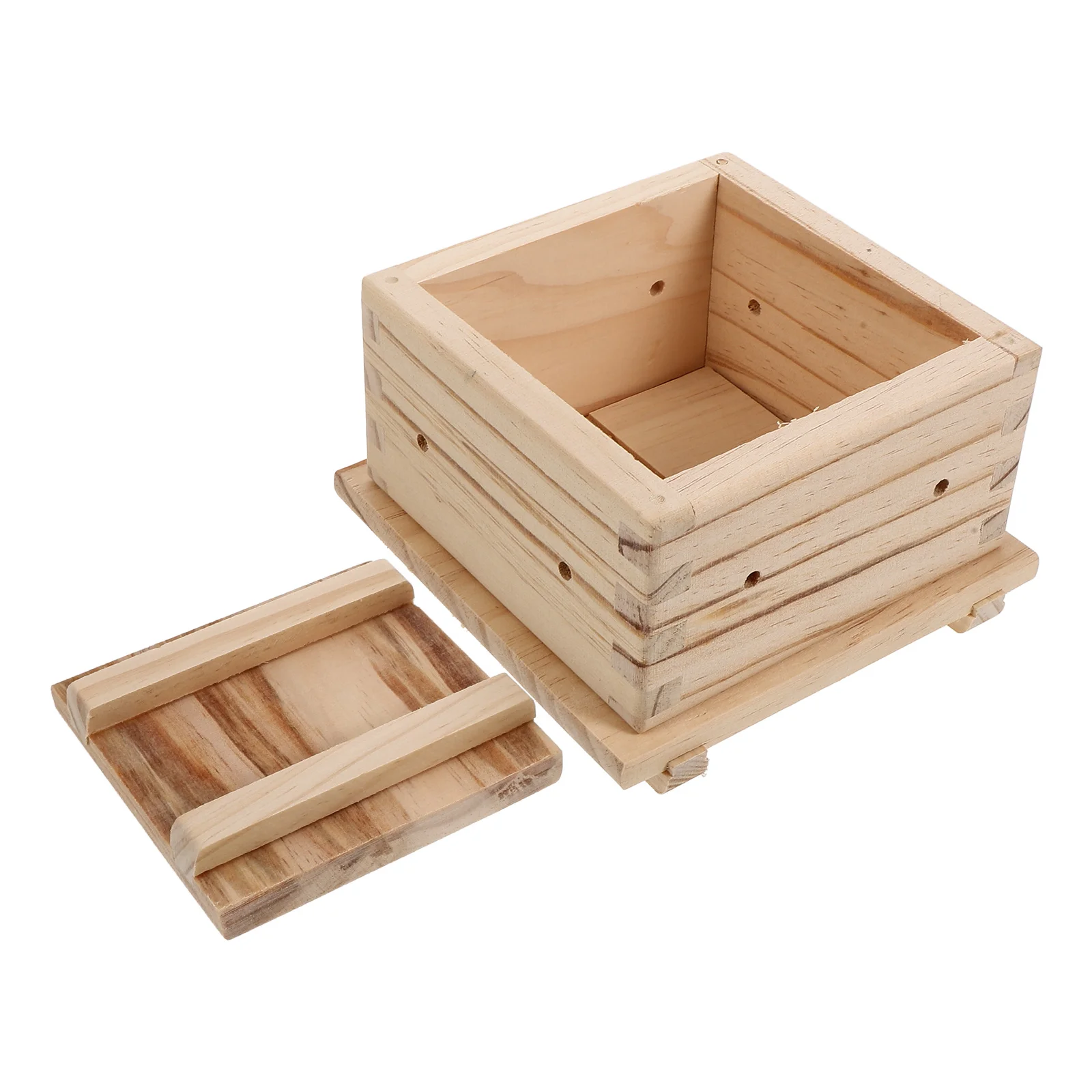 

Wooden Diy Curd Maker Presser Making Tofu Presser Mold Bean Tofu Pressing Tool Curd Making Mold Tool
