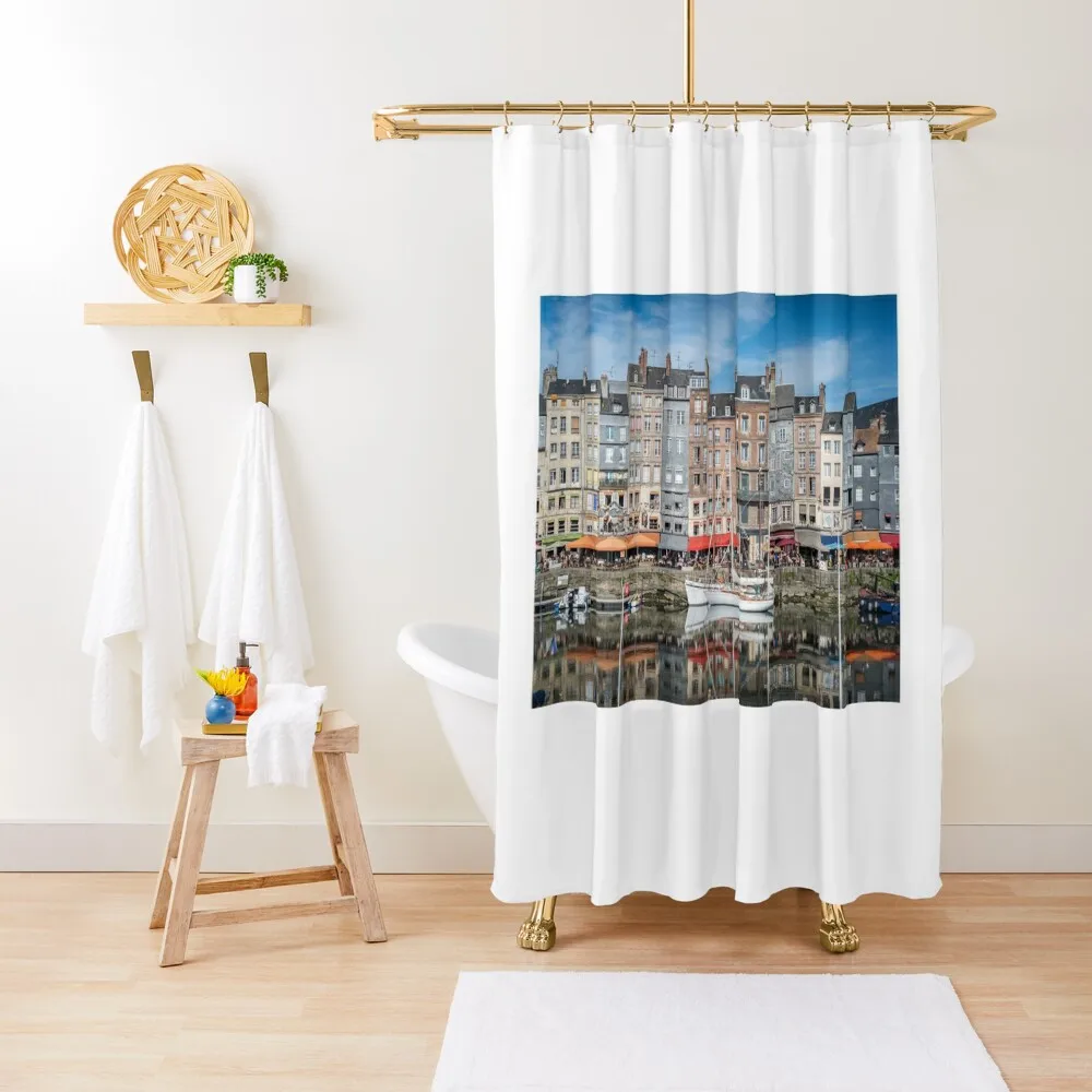 

Honfleur, Normandy. Shower Curtain For The Bathroom Accessories For Shower And Services In The Bathroom Shower Bath Curtain