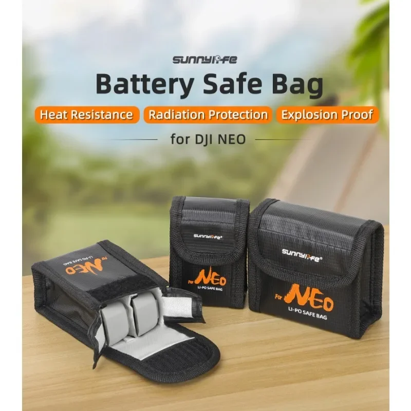 Saco anti-fogo para dji neo bateria caso armazenamento seguro protetor à prova de explosão para dji neo acessórios