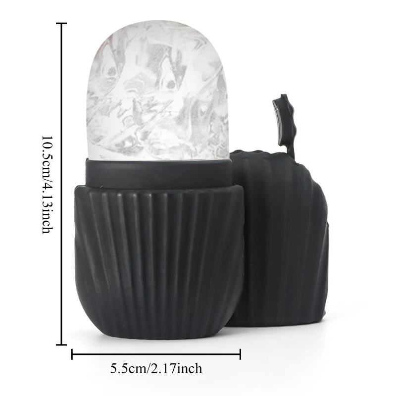 アイスフェイスローラーキューブビューティーマッサージシリコン製アイスモールド 目のむくみ解消 アイスフェイシャルローラー 毛穴引き締め フェイススキンケアツール