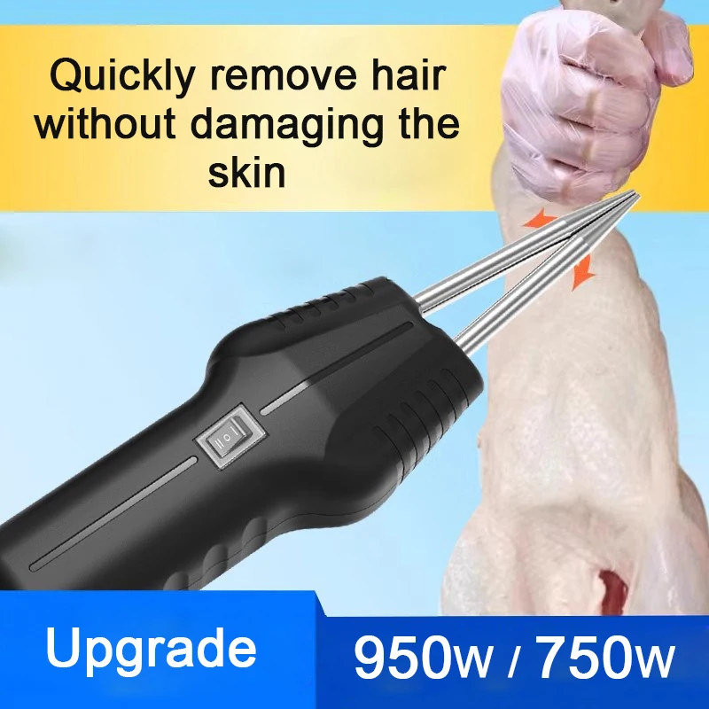 Imagem -02 - Plucker Handheld Elétrico da Pena Galinha Pato Ganso Máquina de Remoção do Cabelo Curto Cabelo das Aves Domésticas Remove Ferramentas 950w 750w
