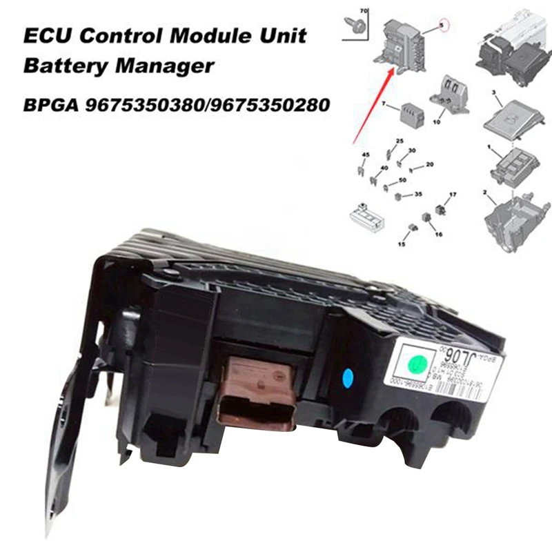 

Car Battery Protection Fuse Management Unit 9675350380 For Peugeot 308 408 Citroen C4 Picasso 9675350280 9675349880