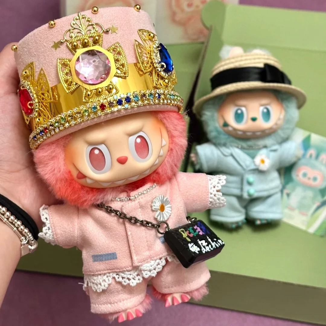 For 17cm Labubu Clothes Zimomo Clothes Crybaby Clothes Mokoko Love 17cm Doll Tears Cute Doll Clothes Vinyl Keychains Clothes 