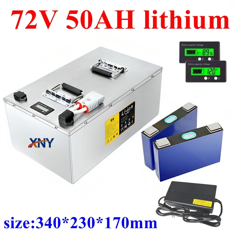 

72V 50Ah 100Ah 100A Li-ion Rechargeable Battery with Built-in BMS for Bombers New Energy Vehicles Golf Carts