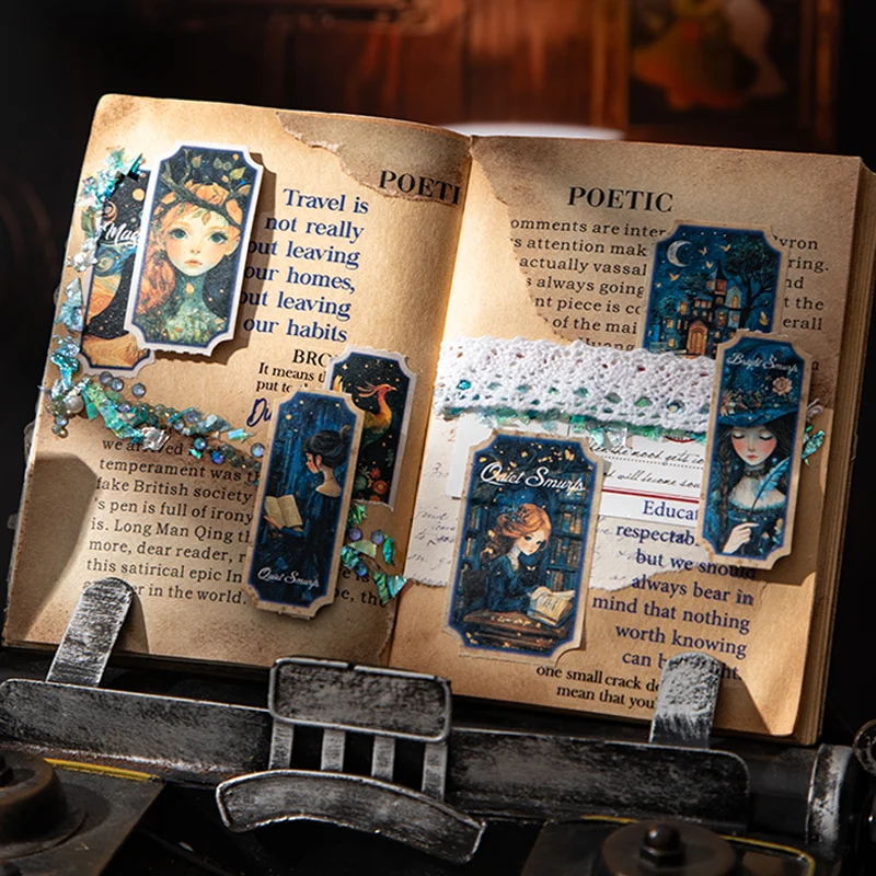 

Бумага Мистер Наклейки с персонажами, 15 листов/упак., сказочная серия, длинная полоска, справочник, наклейки для лесных девочек, подарок для дома, новинка 2025 г.