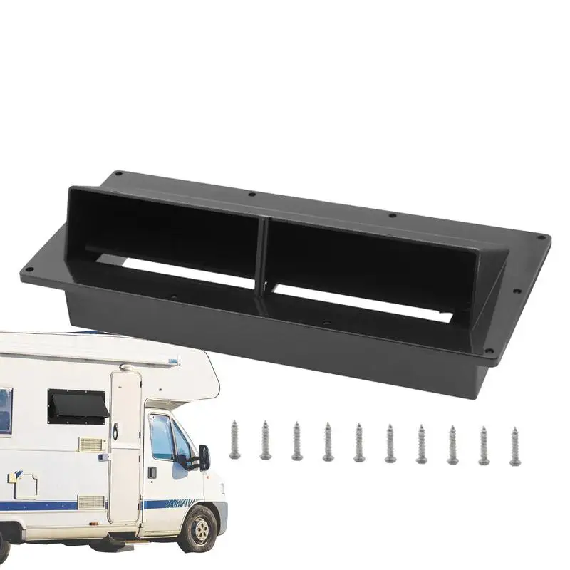 RV Range Hood Stove Vent Versatile RV Vent Cover Exterior Ventilation with Locking Damper Screws Included for RV Car Home