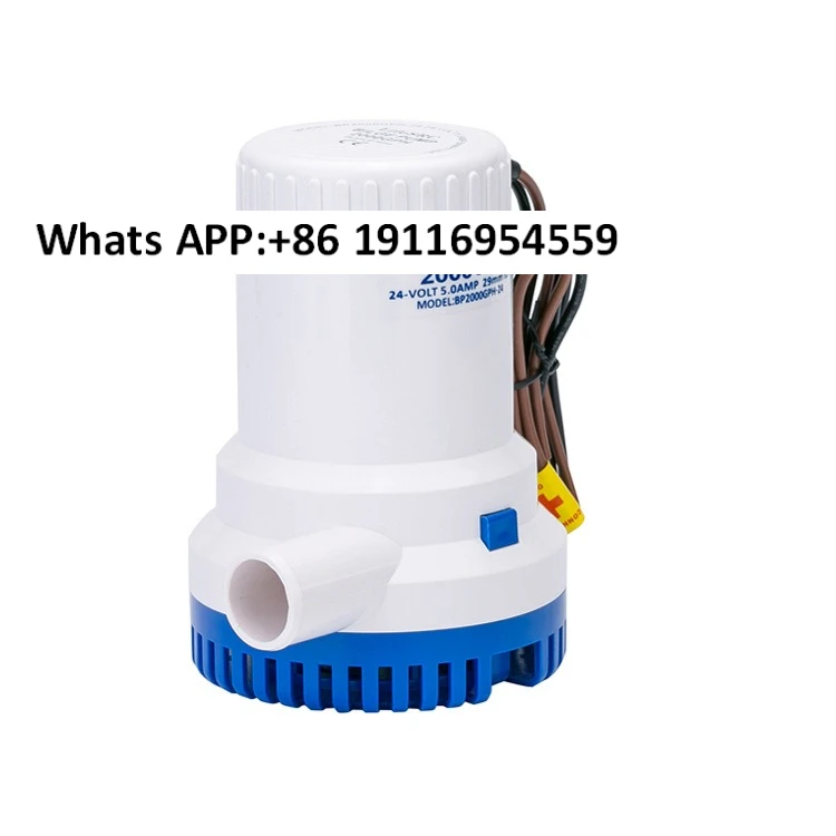 Bomba de drenaje DC 12V24V 2000GPH buceo 1500 galones/hora 150w