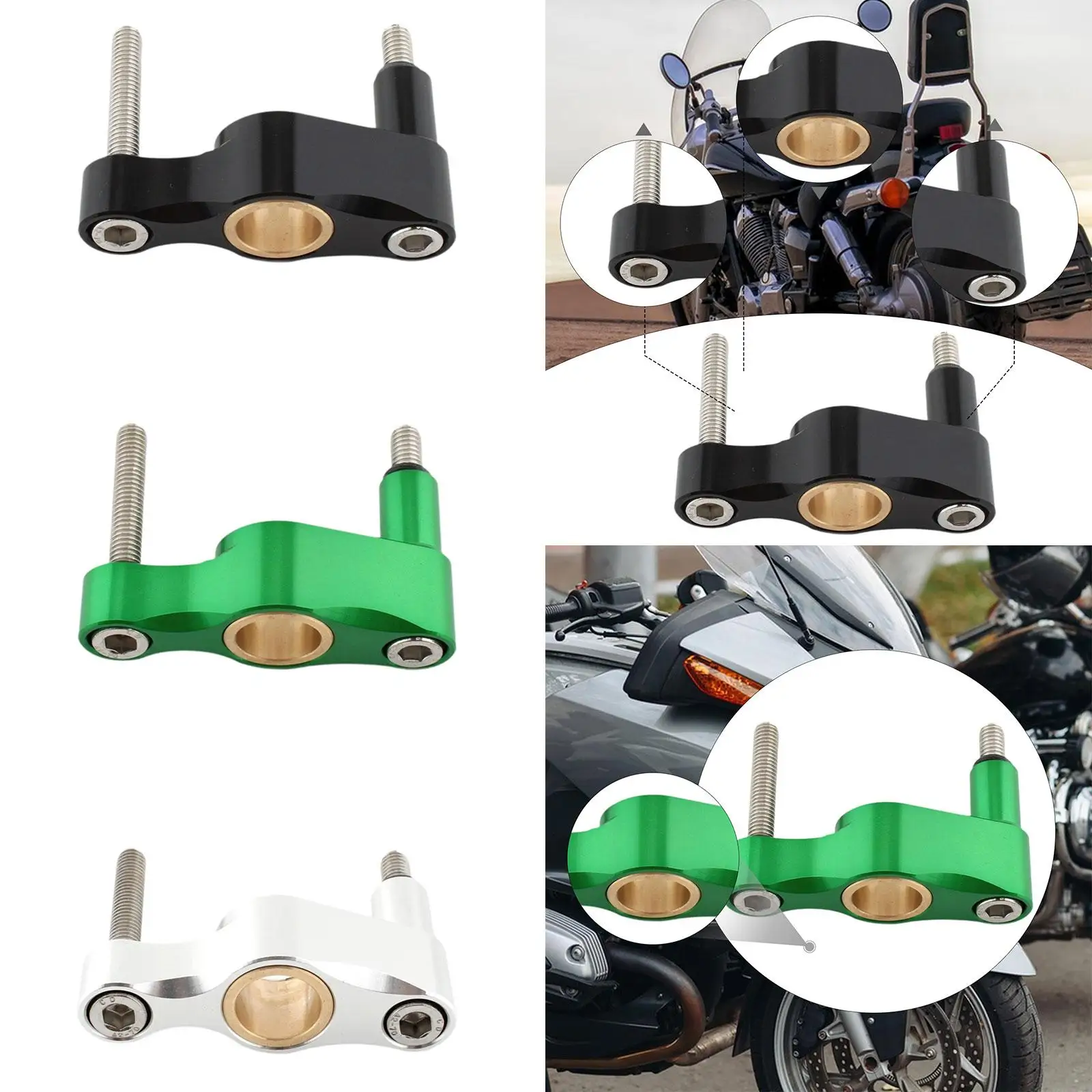 

Motorcycle Gear Shift Stabilizer Durable Aluminum Shift Support Plate Shifter Modification Part for Kawasaki ZX-4R ZX-4RR ZX-25R