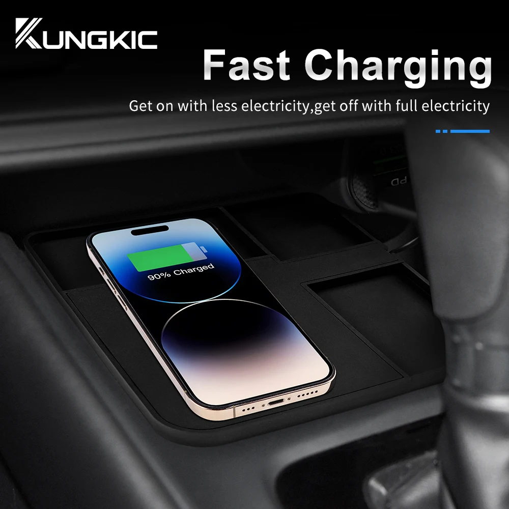 15W Car Wireless Holder Charger Board for Honda VEZEL/XRV 2021 2022 2023 Mobile Phone Fast Charging Original Car Moulding