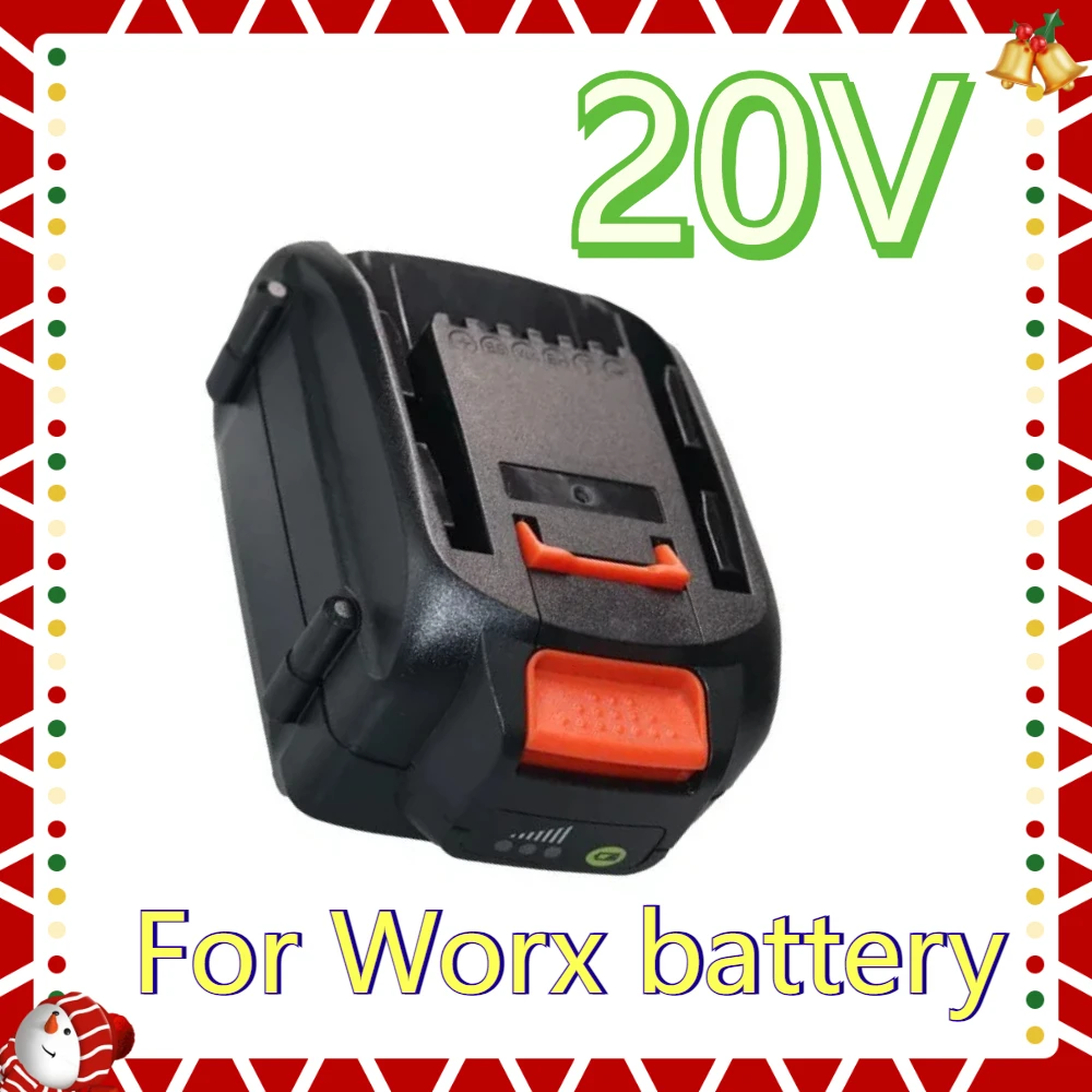 

Replacement 20V Battery 4000/6000/8000mAh Lithium-Ion Large-Capacity Battery Suitable for WORX Power Tool