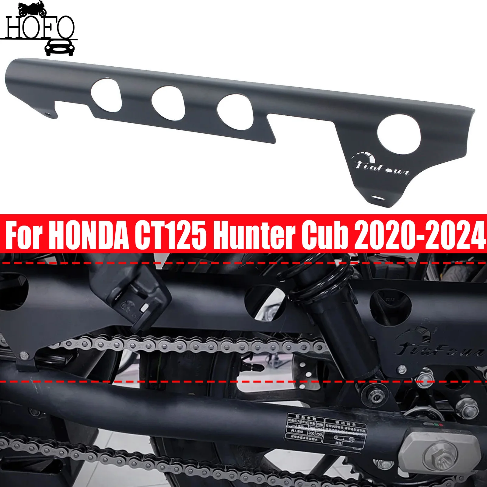 

For HONDA CT125 Hunter Cub 2020-2024 Sprocket Chain Guard Cover Protector