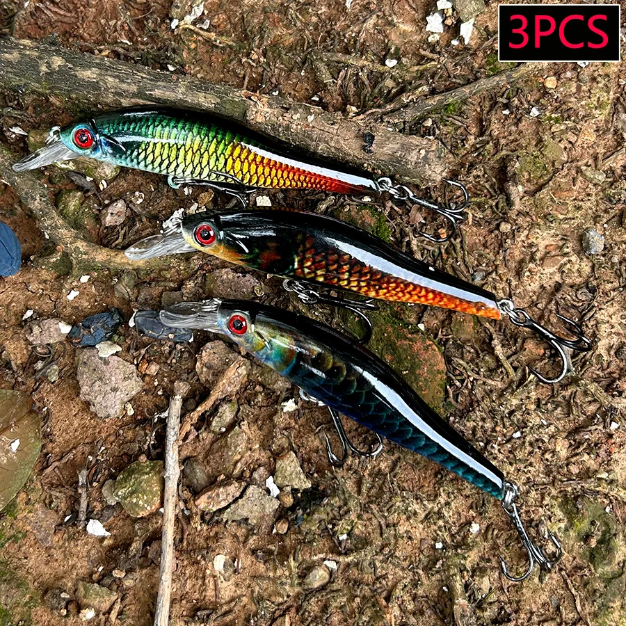 Fishing Lure Jerkbait - 3 adet sert yem seti yapay