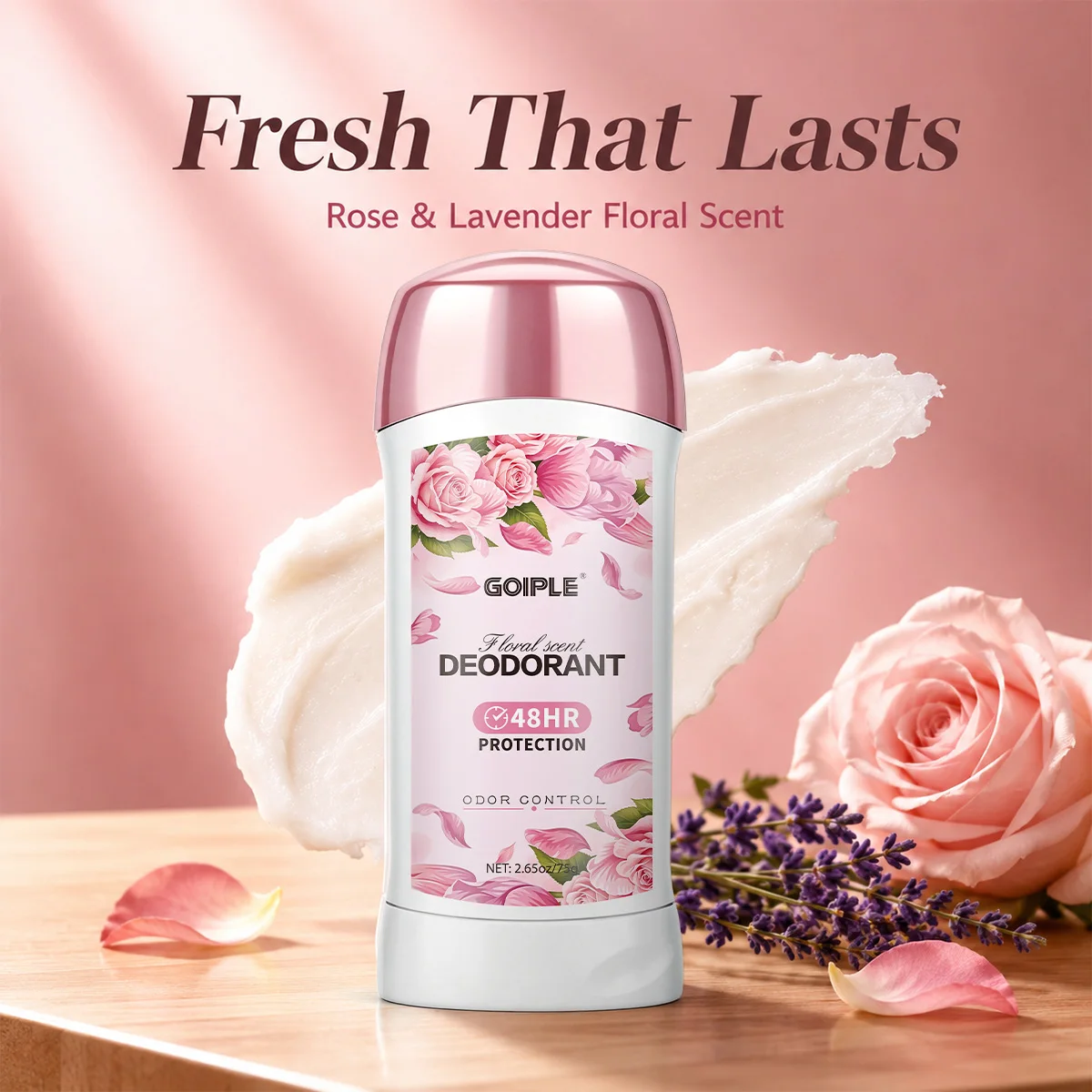 Antiperspirant Deodorant Stick,Antiperspirant Cream with Fresh Fragrance, Advanced Sweat Control for Hands, Feet, Face,Underarms