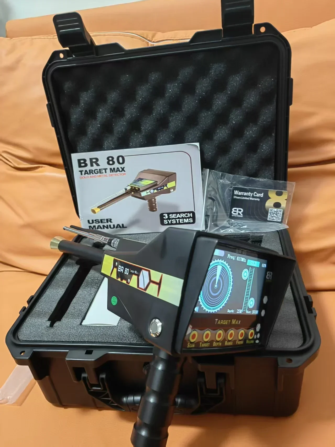 Fully Assembled BR System 80 Professional and Metal Detector Geo-Locators for Exploration
