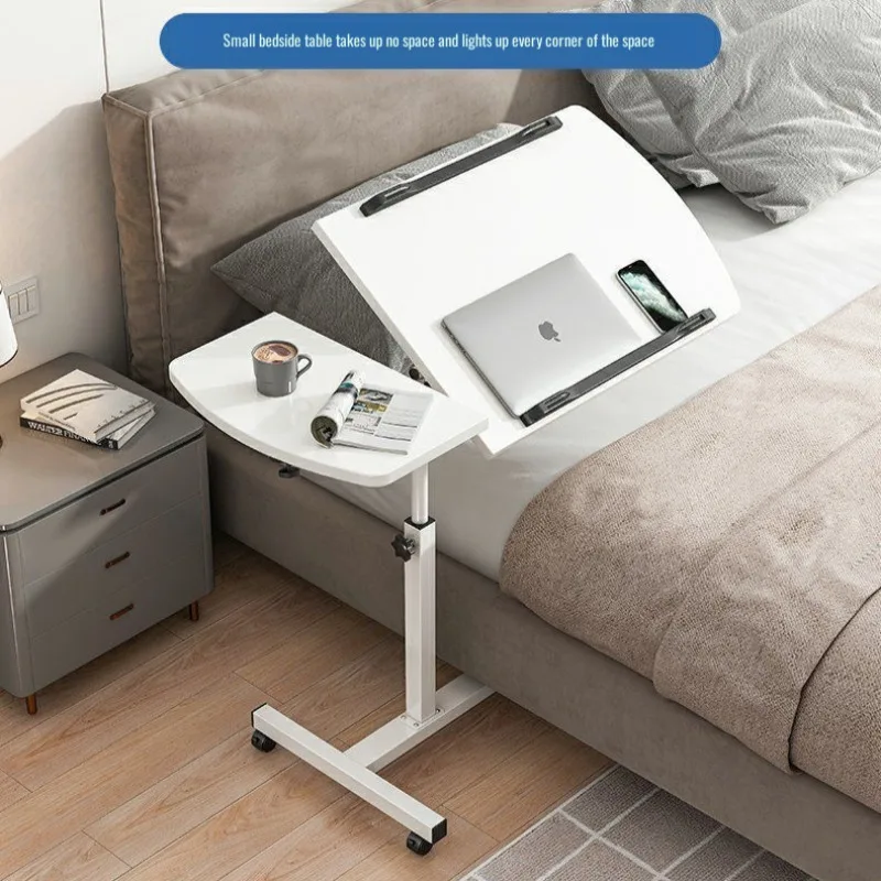

Bedside Movable Desk Bedroom Simple Bedside Lift Desk Dormitory Office Computer Desk Sofa Folding Table Bed Height Adjustable