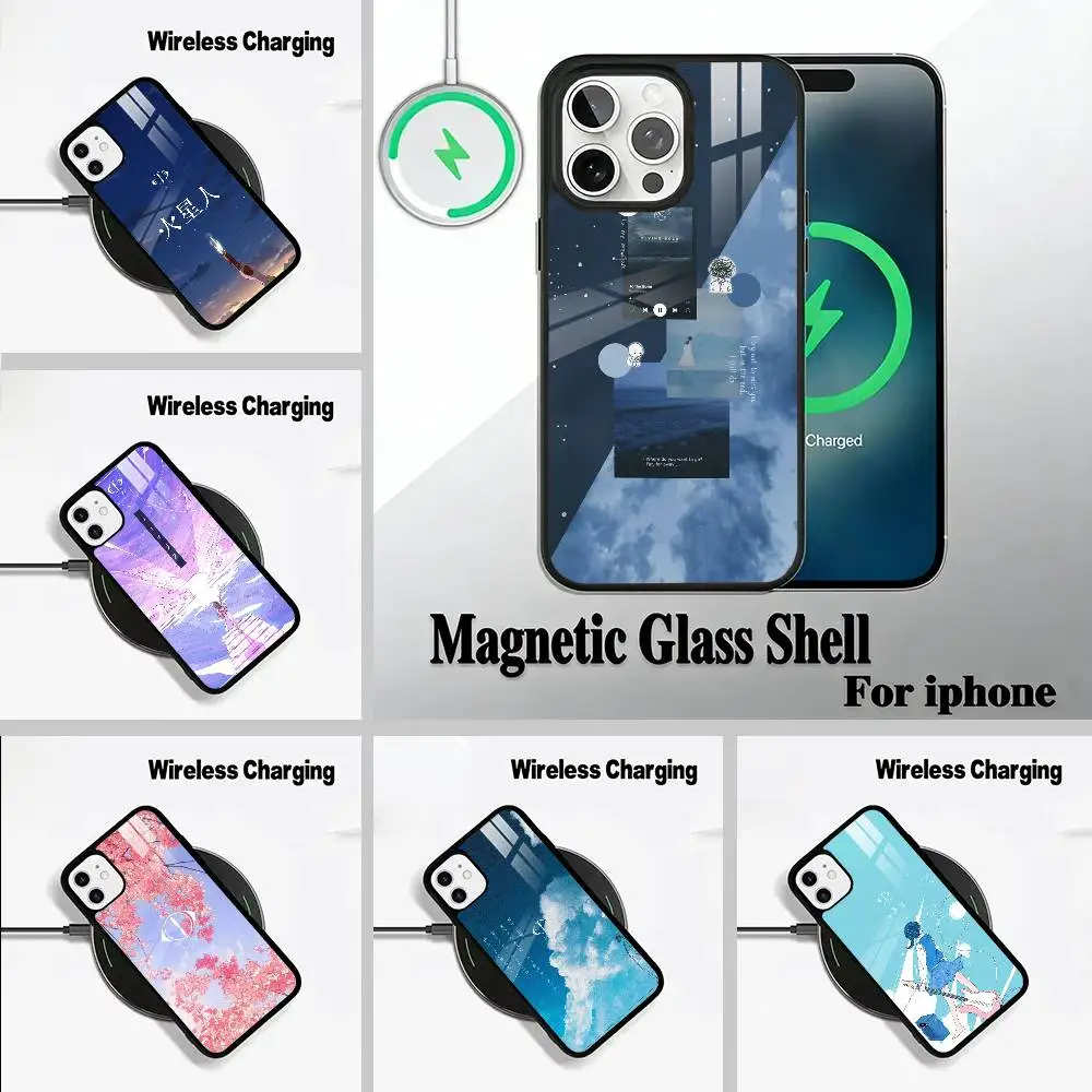 M-MUSIC -Y-YORUSHIKA'S ART Phone Case For IPhone17 16 15 14 13 12 11  Pro Max 16/15/14Plus Wireless Charger Cover Funda