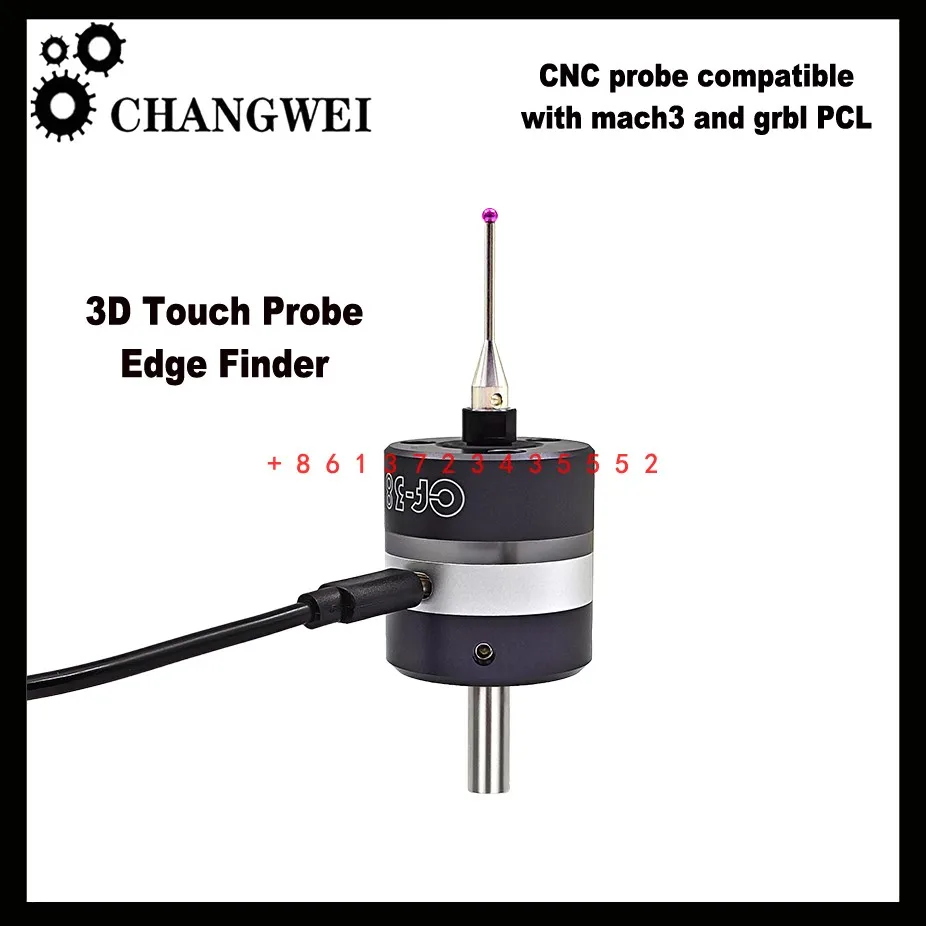 2024 V6 Anti-roll 3D Touch Probe Edge Center Finder Desktop CF-38 CNC Probe Fit Mach3 i GBRL do grawerowania CNC Frezarka