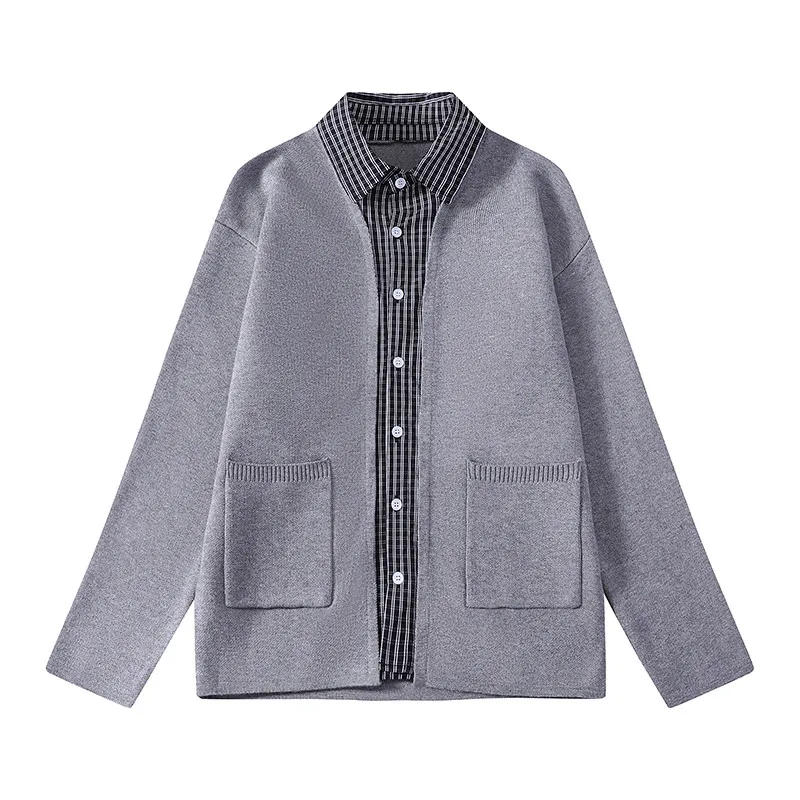 

2025 New Men's Knitted Sweater Cardigan Coat Autumn Winter Casual Design Button Opening Sensation Middle Thin Warmth