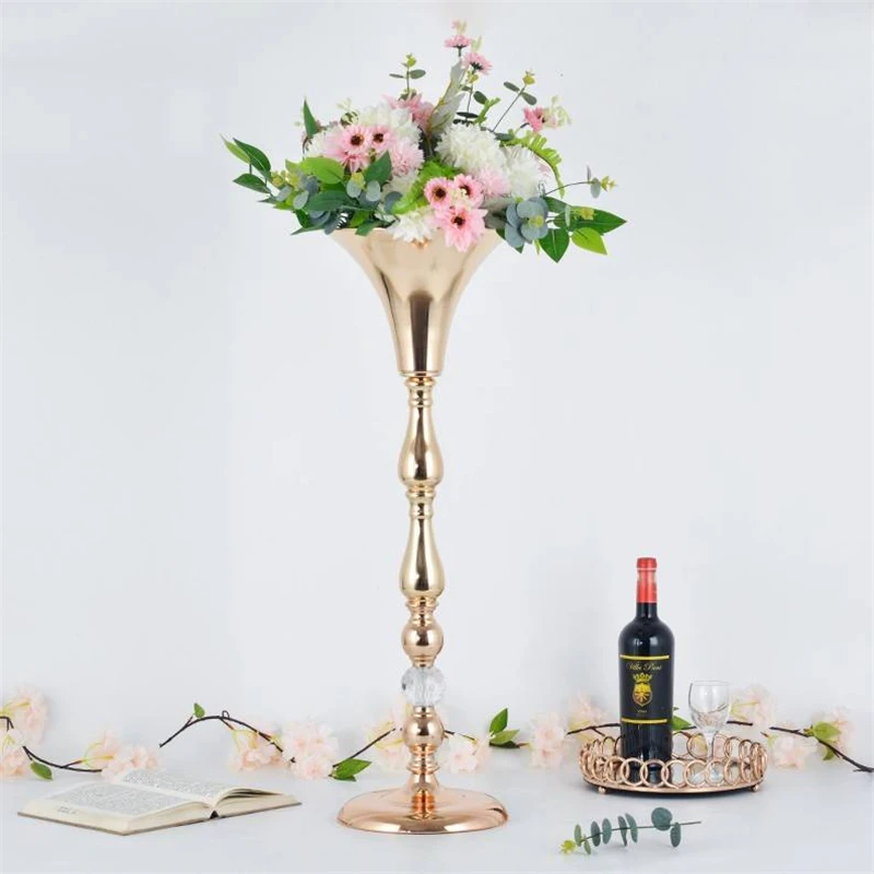 78CM Flower Vase Home Decoration Wedding Road Lead Guide Desktop Stand Christmas Decoration