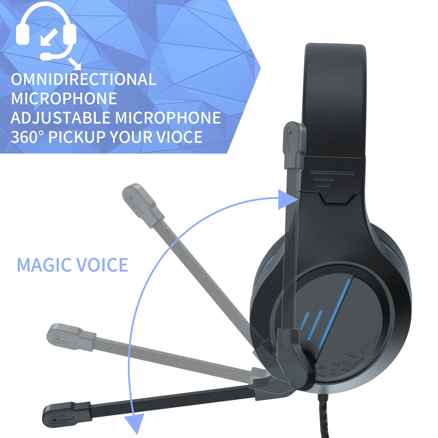 3.5mm video Gaming headphones Game headset Noise Isolating earphone with Microphone Volume Control for PS4 Play Station 4 PC