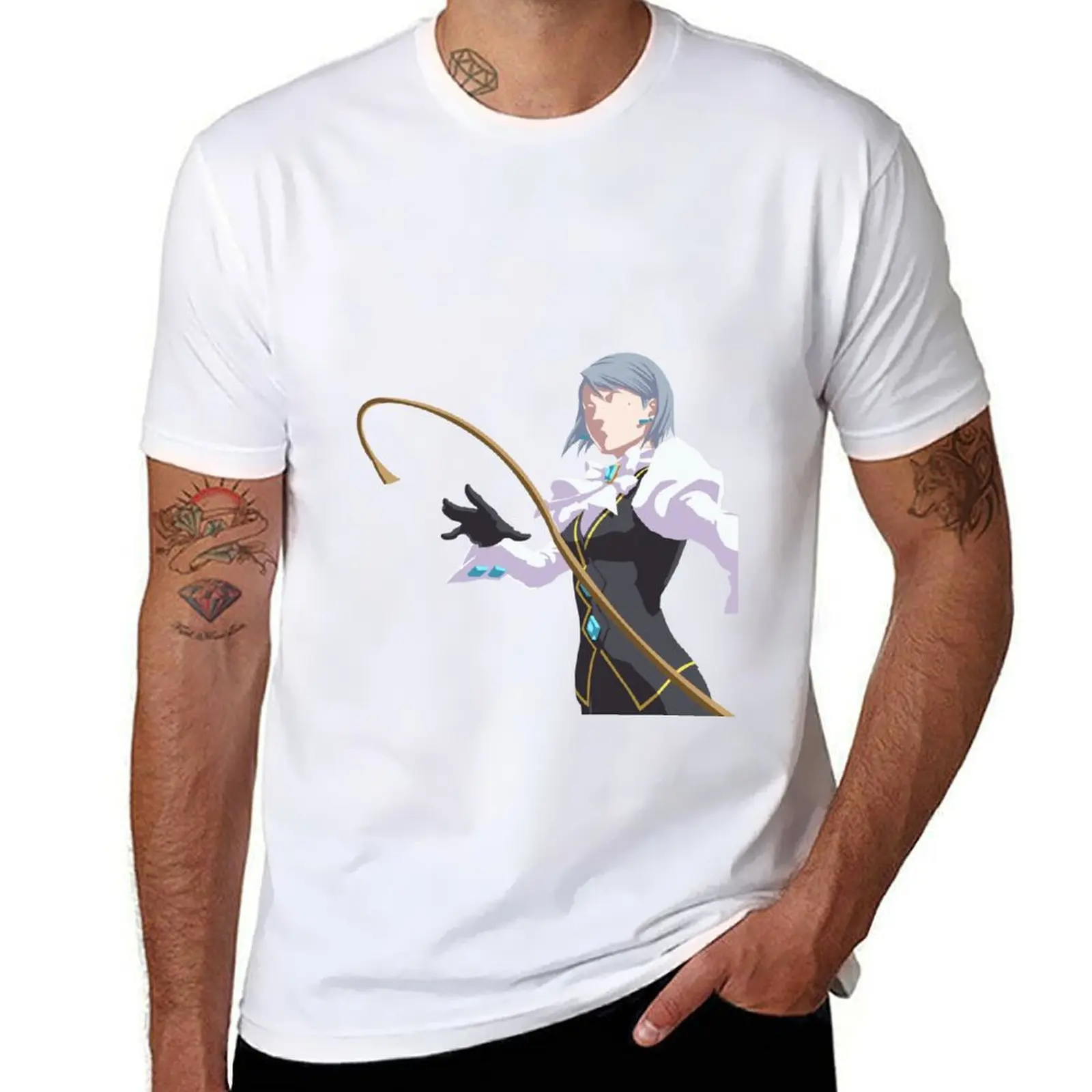 

Ace Attorney Franziska Von Karma T-Shirt t shirts for man pack cotton anime tshirt T-Shirt