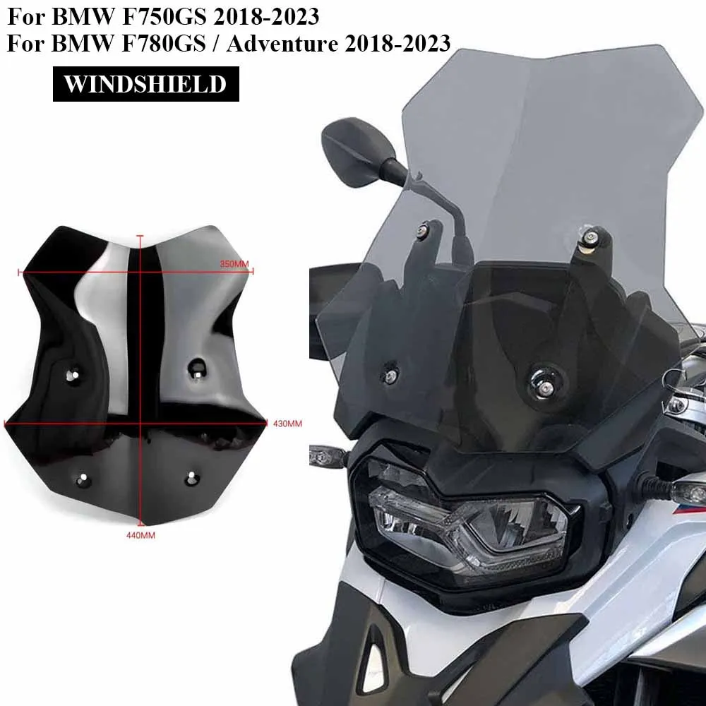 For BMW F850GS ADV Adventure F750GS Motorcycle Windscreen Windshield F 750 GS F 850 GS Wind Shield Screen Protector Accessories