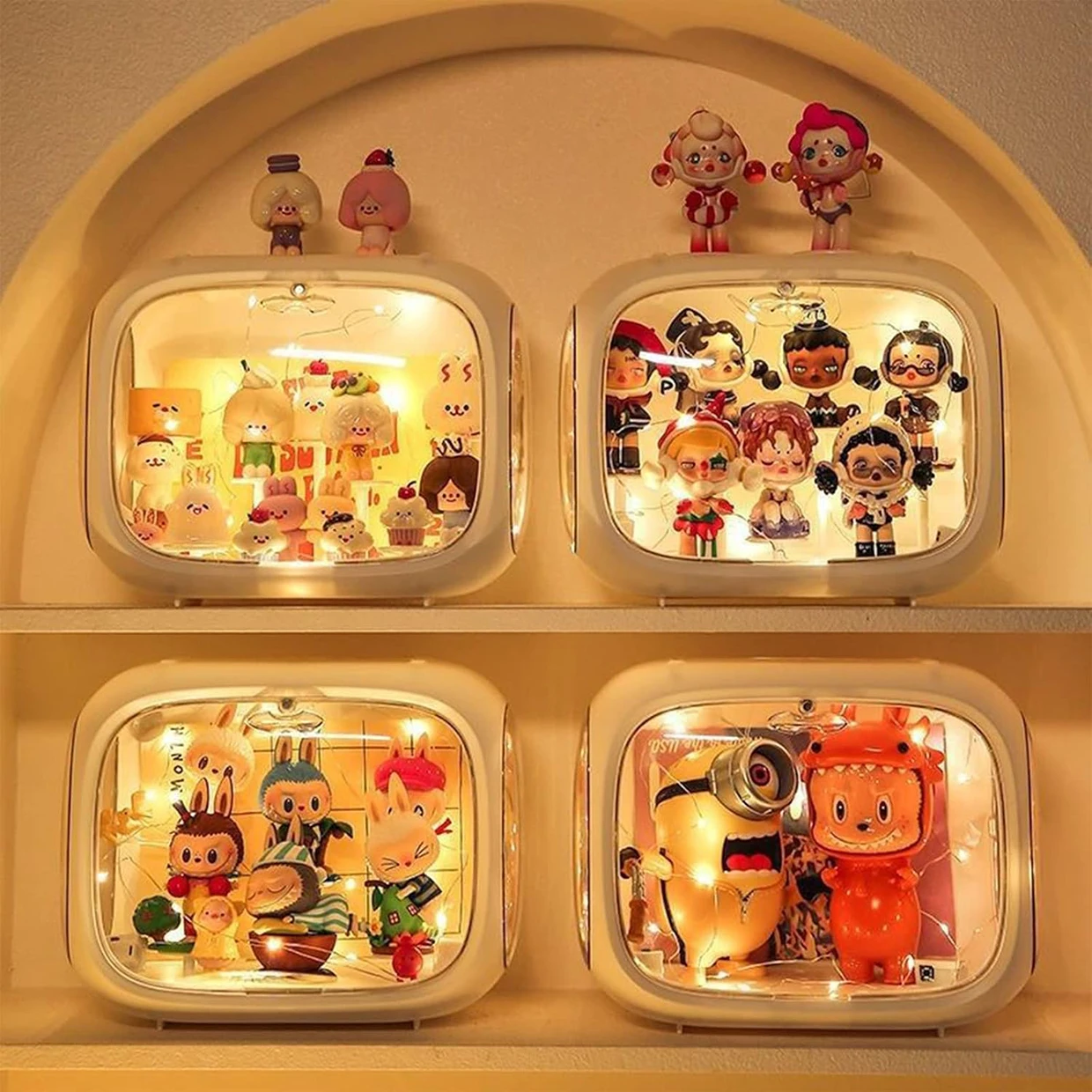 

Mystery Box Storage Box Doll Storage Box Plush Doll Display Stand, Used for Labubu Doll Accessories