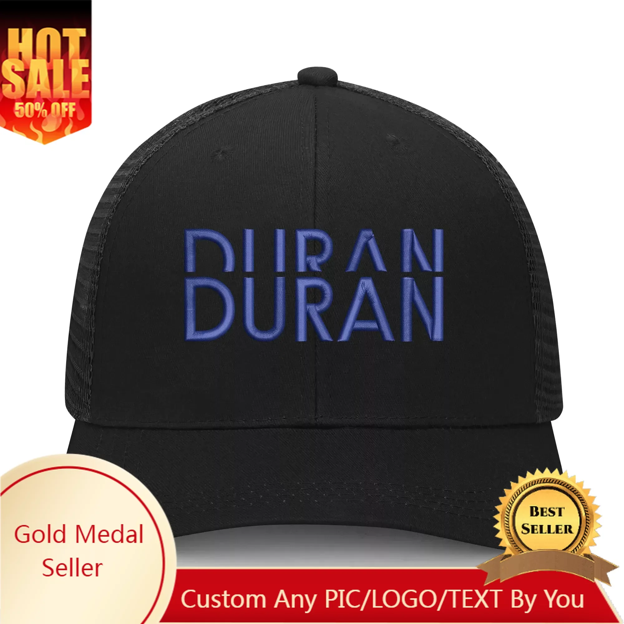 

DURAN DURAN Pop Music Embroidery Hat Mens Womens Sports Baseball Hat Hip Hop Breathable Summer Headwear Custom Made Caps Logo