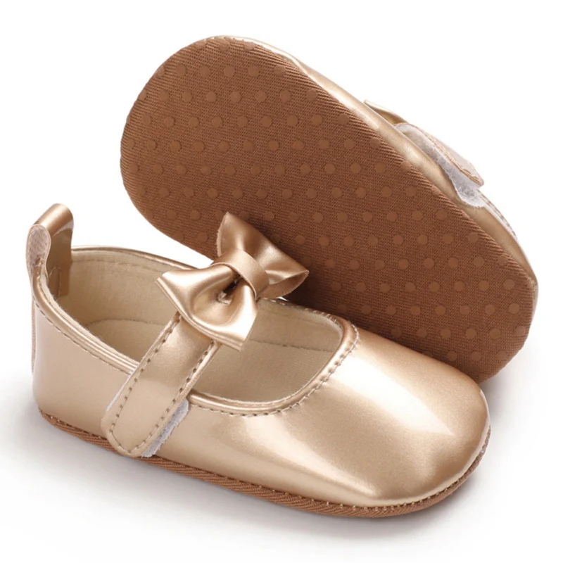 Baby Shoes Wedding Baptism Princess Baby Girl Shoes PU Leather Mary Jane Newborn First Walkers Toddler Shoes For Girls