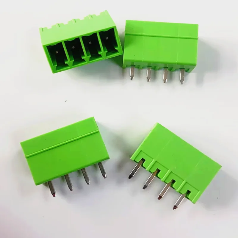 100pcs Female Pitch 3.5mm PCB Terminal Block Pluggable Straight Needle Seat 2P-24P KF2EDG/KF2EDGK-3.5mm