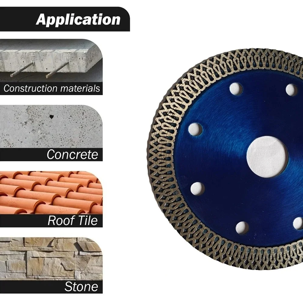 Turbo Diamond Saw Blade 105MM/115MM/125MM Angle Grinder Marble Cutting Disc Porcelain Tile Ceramic Granite Marble Cutting Disc